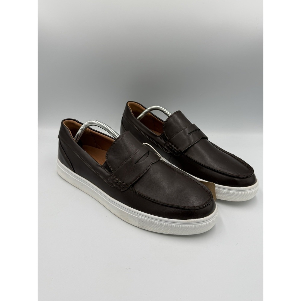 Bruno Marc Casual Dress Loafer Men's Size 11 Dark Brown Comfort Shoes LFX003CP